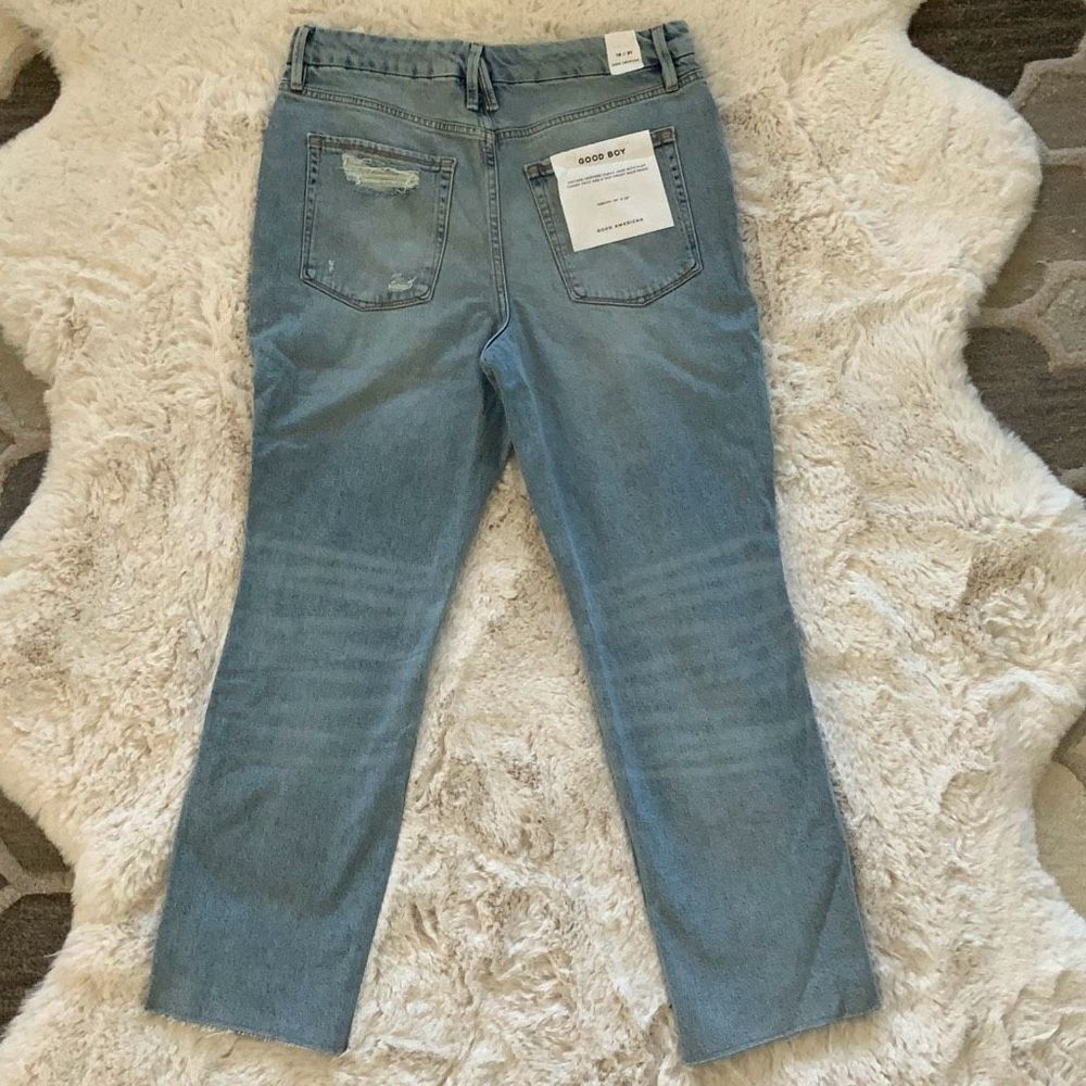 Good American Good Boy Straight Leg Jeans Size 12/31 - Picture 2 of 8